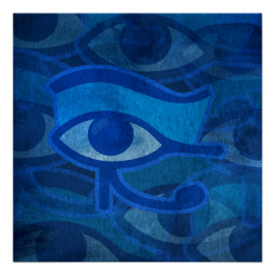 Pôster Olho Azul de Hórus