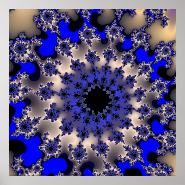 Pôster Olho Azul e Prateado (Frente)