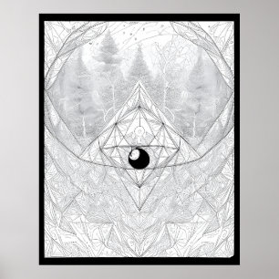 Poster Olho da Floresta Cósmica