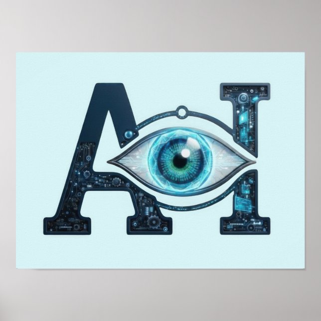 Poster Olho de IA (Frente)