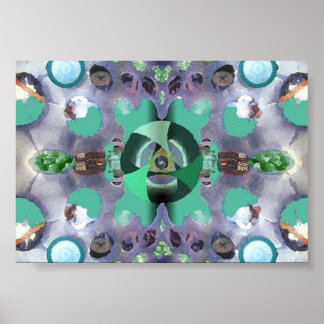 Poster Olho de mosca durante visões