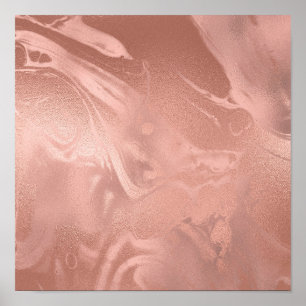 Poster Olho de ouro rosa de cobre elegante