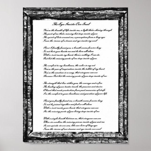 Pôster Olho Dentro da Nossa Alma (Frente)