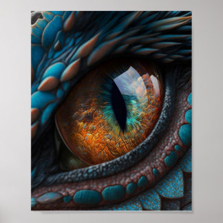 Poster Olho do Dragão Realista