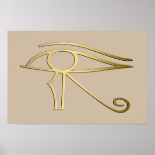 Poster Olho do símbolo do egípcio de Horus