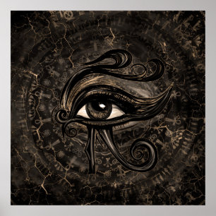 Poster Olho egípcio da arte de Horus - de Wadjet Digital