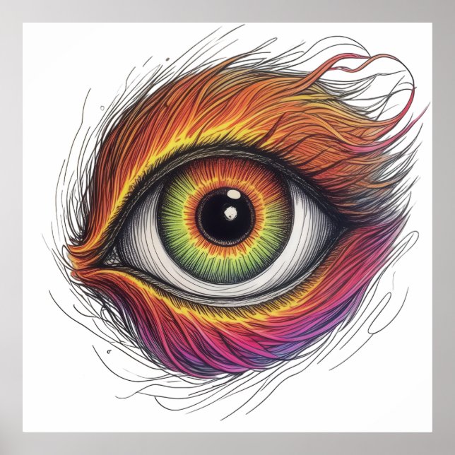 Poster Olho Fireburst (Frente)