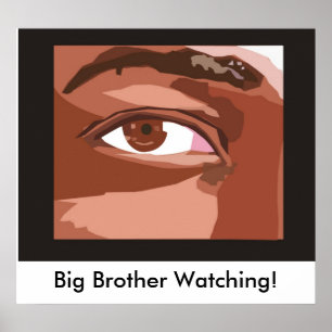 Poster Olho_Forma_1, Big Brother Observando!