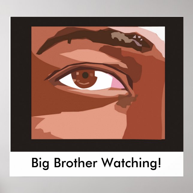 Poster Olho_Forma_1, Big Brother Observando! (Frente)