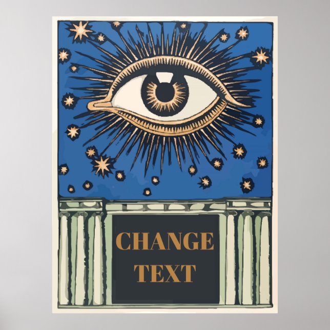 Poster Olho Grande, editar texto (Frente)