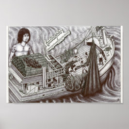 Poster Olho morto, Vannak Acima Do Barco