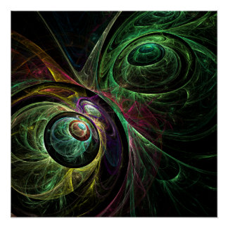 Pôster Olho para a Abstrato de Arte