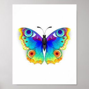 Poster Olho Peacock da Borboleta Arco-Íris