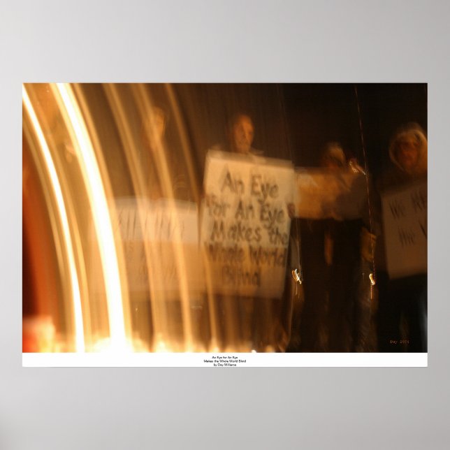 Pôster Olho por olho faz o mundo cego (Frente)