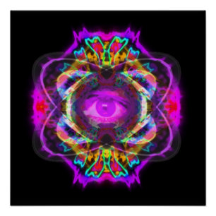 Pôster Olho roxo de Saturn