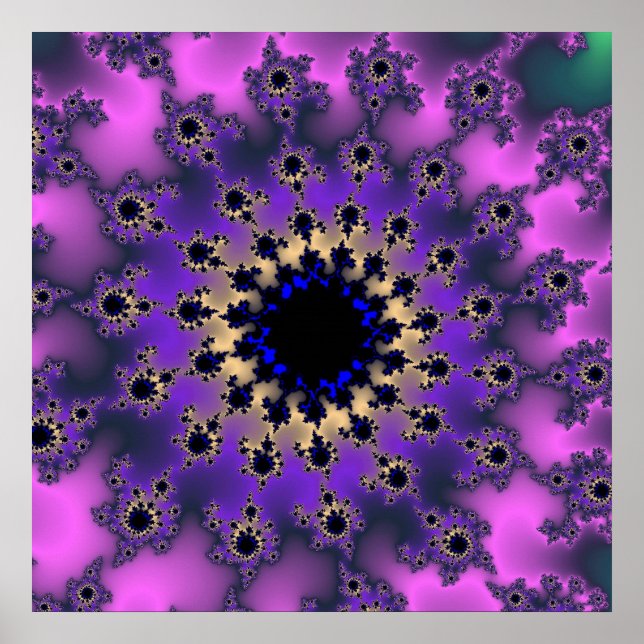 Poster Olho Roxo Metálico (Frente)