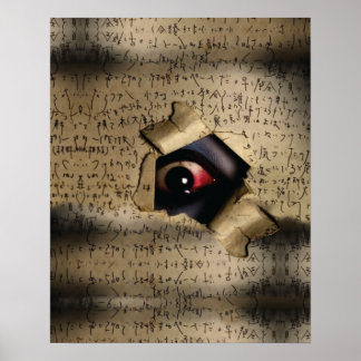 Poster Olhos assustadores V02