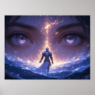 Poster Olhos Celestiais e o Cavaleiro Solitário