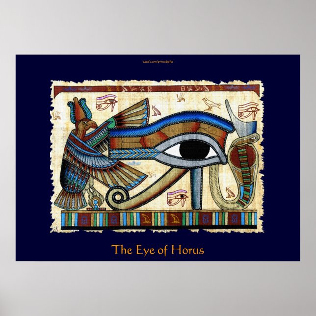 Poster OLHOS DA HORUS Egípcia Art (Frente)