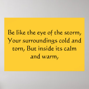 Poster Olhos da tempestade