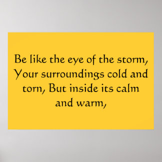 Poster Olhos da tempestade