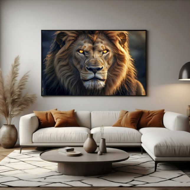 Poster Olhos de Fogo do Rei da Selva (Criador carregado)