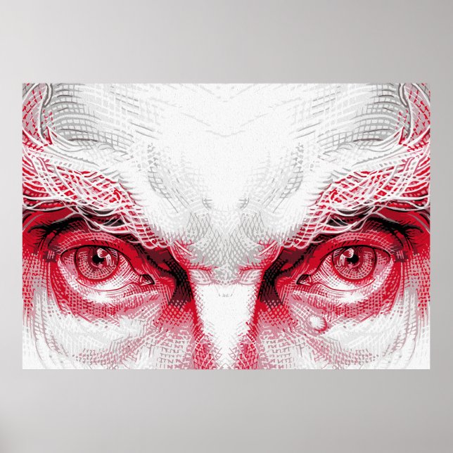 Poster Olhos do Mal Antigo – Alerta Vermelho (Frente)