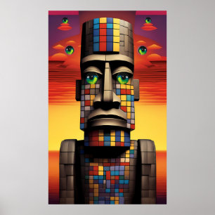 Poster Olhos do Pop de Moais Ken Gage Surrealismo