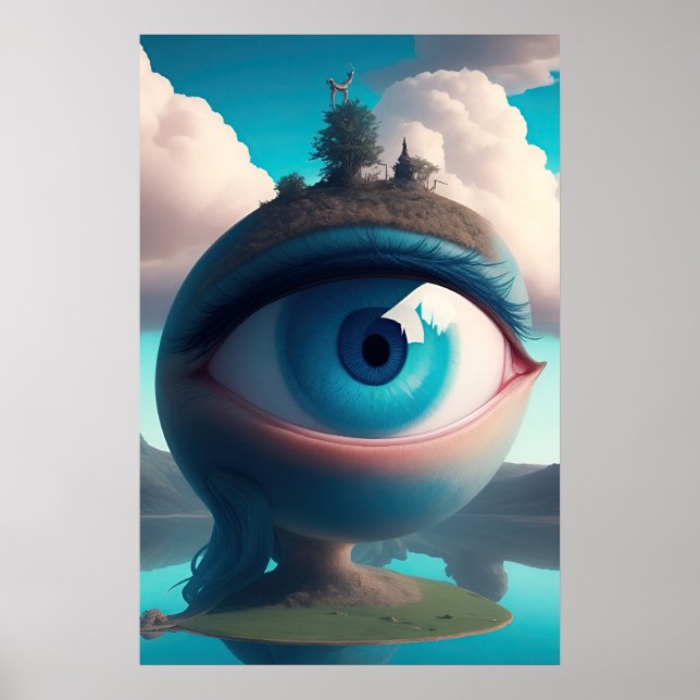 Poster Olhos Estou Te Observando (Frente)