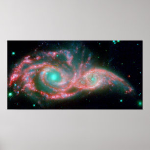 Pôster Olhos na NASA do céu NGC 2207