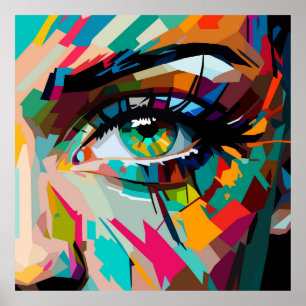 Poster Olhos pop art