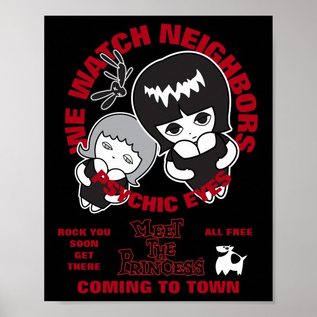 Poster Olhos Psicológicos Vivos (Frente)