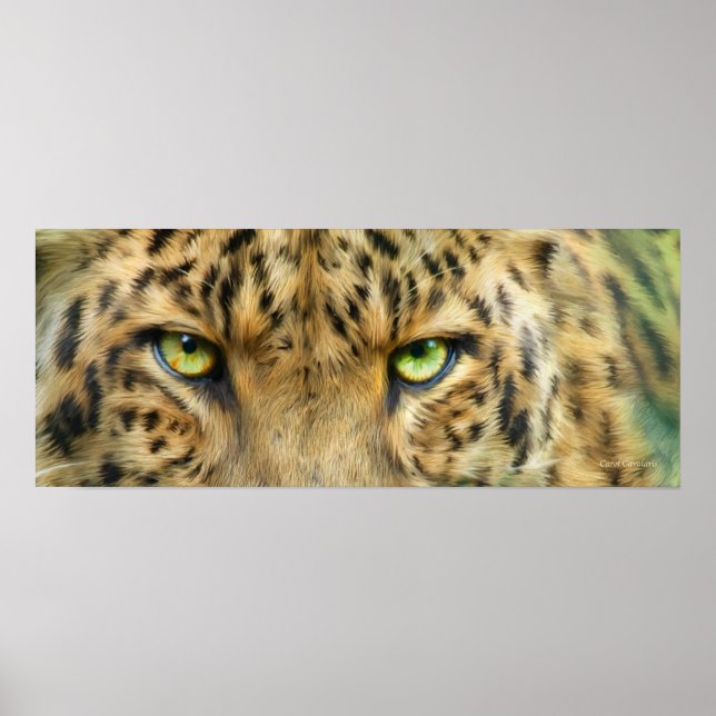 Poster Olhos Selvagens - Leopard Fine Art Poster/Impressã (Frente)