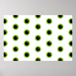 Poster Olhos Verdes Engraçados