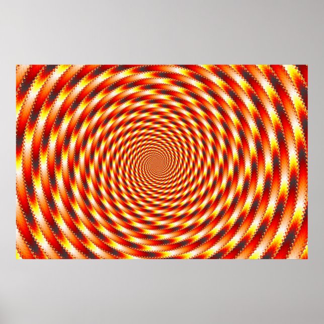 Poster Olhos Vermelhos - Fractal (Frente)