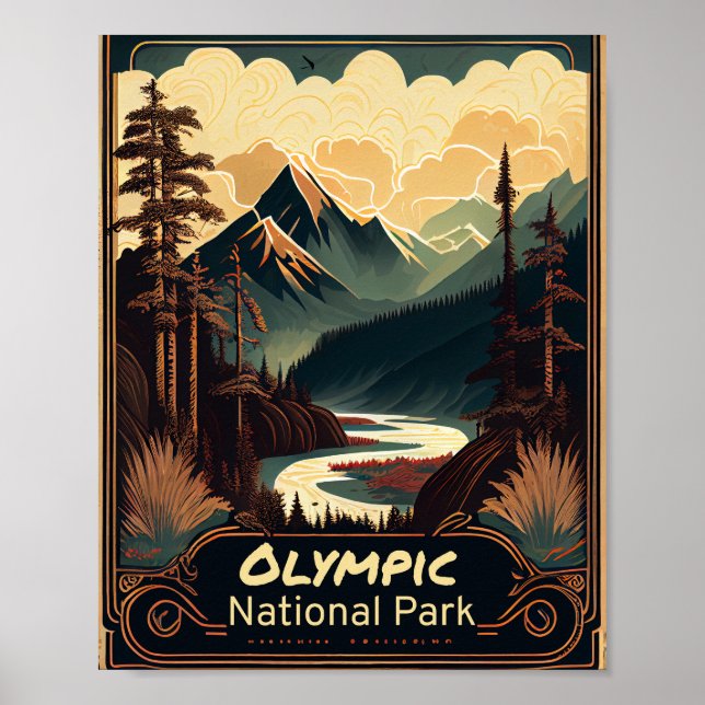 Poster Olimpiadas National Park Vintage (Frente)