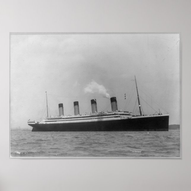 Poster Olimpiadas RMS - Nave Irmã Titanic da Maiden Voyag (Frente)