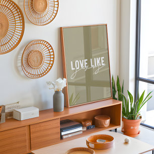 Poster Olive Love como Jesus Christian