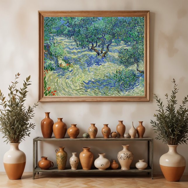 Poster Olive Orchard, Vincent van Gogh (Criador carregado)