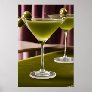 Poster Olive Velvet: Natureza-Morta Clássica de Martini