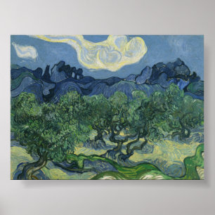 Poster Oliveiras de Van Gogh com os Alpilles ao Fundo