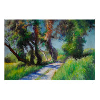 Oliveiras junto ao Mar – Pastel Mediterrâneo