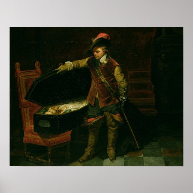 Pôster Oliver Cromwell com o Coffin de Charles I (Frente)