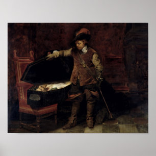 Pôster Oliver Cromwell Opening the Coffin of Charles