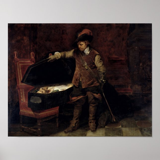 Pôster Oliver Cromwell  Opening the Coffin of Charles (Frente)