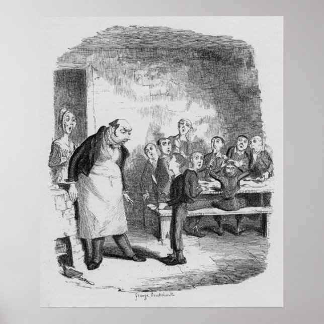 Pôster Oliver pedindo mais (Frente)