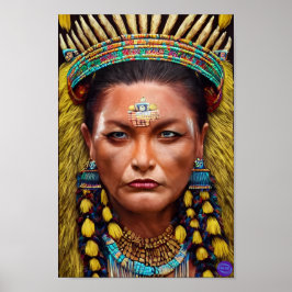 POSTER OLMEC QUEEN