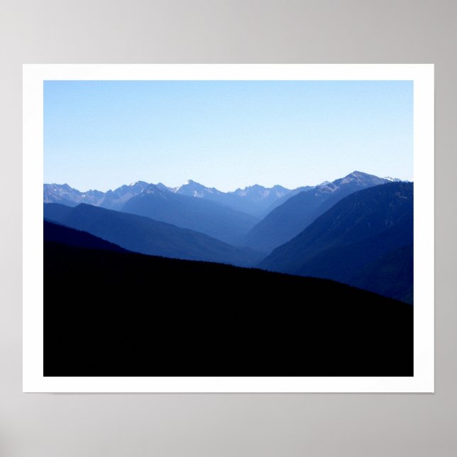 Poster OLMPIC NATL PARK-Washington-Blue Mts. (Frente)
