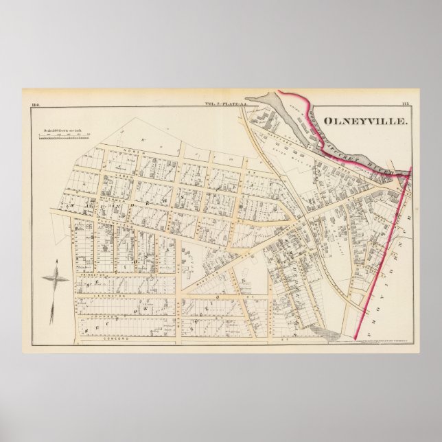 Pôster Olneyville Providence Rhode Island (Frente)