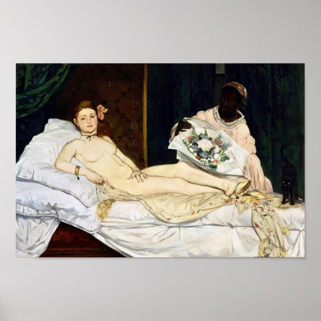 Poster Olympia, Edouard Manet, 1863 (Frente)